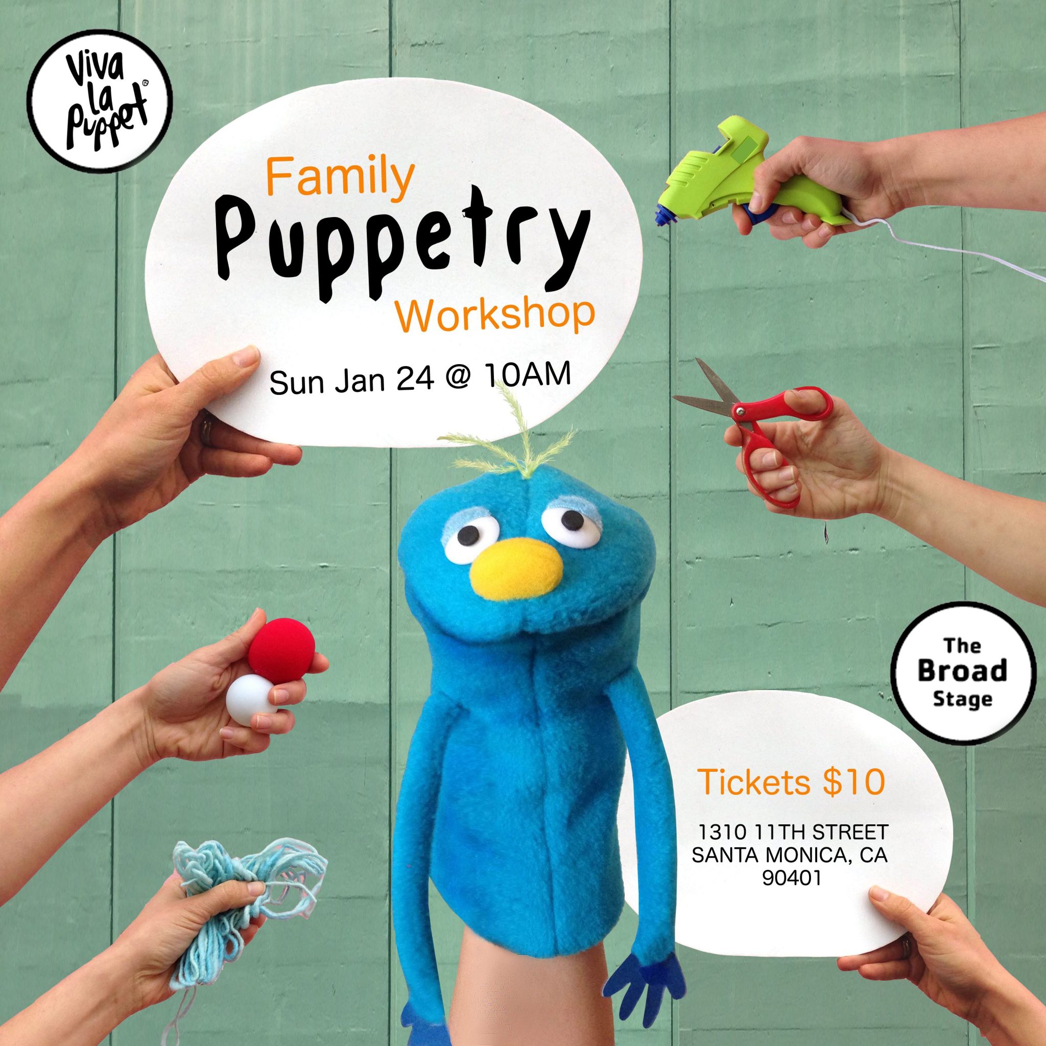 Family Puppetry Workshop - The Broad Stage